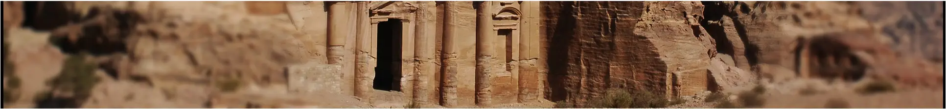 Petra stone facades in Jordan